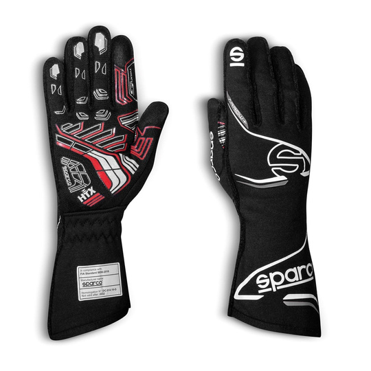 Rękawice rajdowe Sparco ARROW+ czarno-białe (FIA)