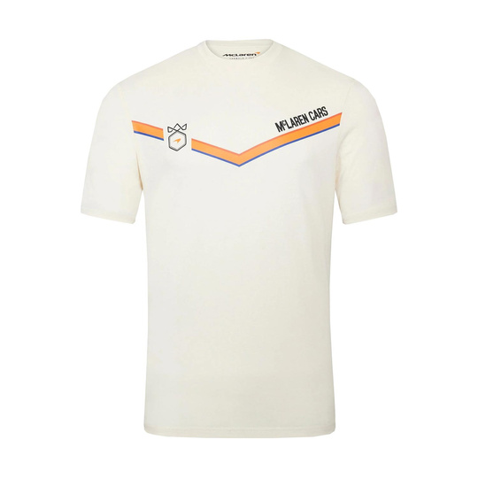 Koszulka t-shirt męska Monaco Triple Crown Ecru McLaren F1 