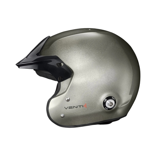 Kask Stilo Venti4 Trophy Jet Composite Hans srebrny (FIA)
