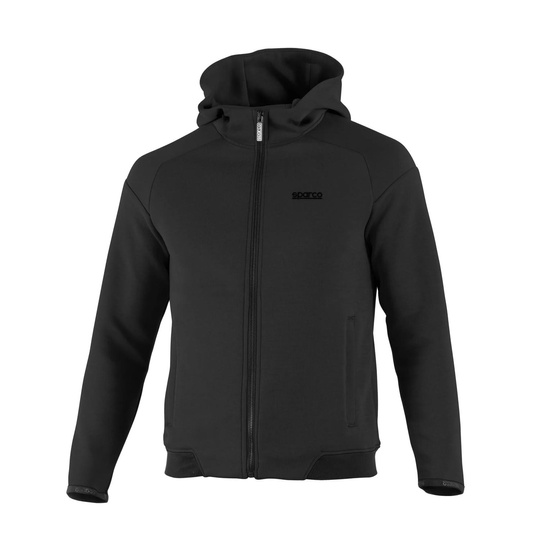 Bluza męska z kapturem Sparco Full Zip MY25 czarna