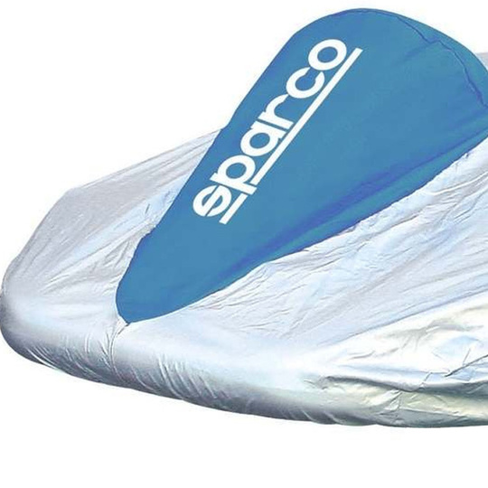 Pokrowiec na karta Sparco srebrno - niebieski