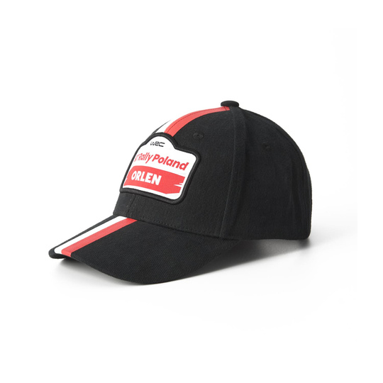 Czapka z daszkiem Stripe Rally Poland czarna