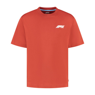 Koszulka t-shirt Heritage Logo Formula 1 czerwona