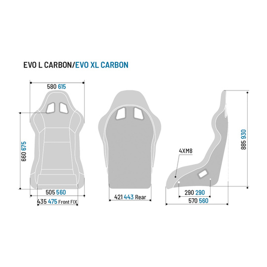 Fotel Sparco EVO L CARBON (FIA)