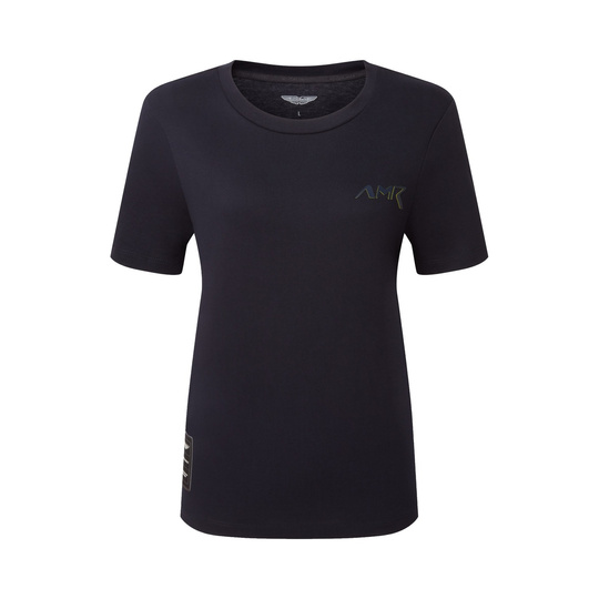 Koszulka t-shirt damska AMR Logo Aston Martin Racing 2026 granatowa