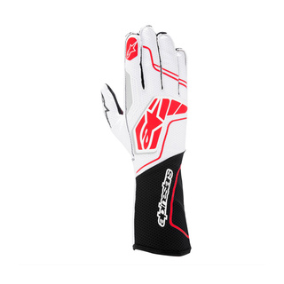 Rękawice wyścigowe Alpinestars Tech-1 KX V4 Biało-czarne (FIA) Rękawice wyścigowe Alpinestars Tech-1 KX V4 Biało-czarne (FIA)