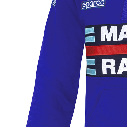 Bluza z kapturem Martini Racing Sparco niebieska