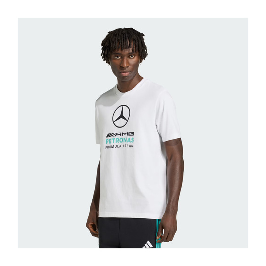 Koszulka t-shirt Large Logo Mercedes AMG F1 2026 biała