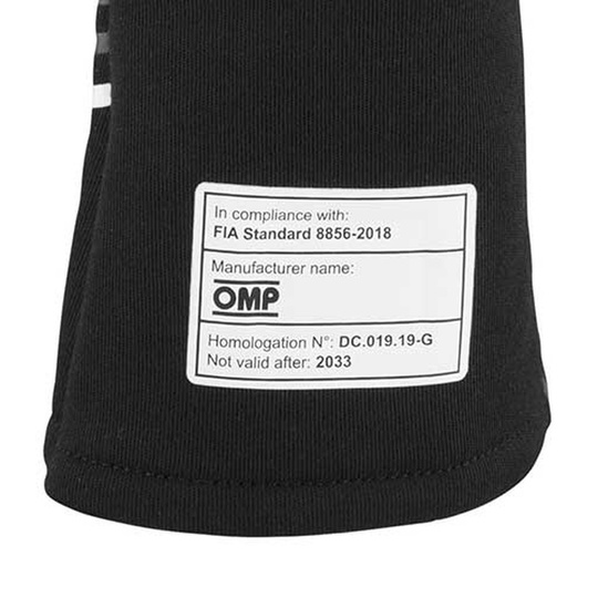 Rękawice OMP Sport MY25 czarne (FIA)
