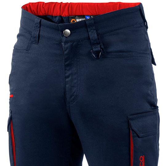Spodnie Vermont Sparco granatowe/czerwone