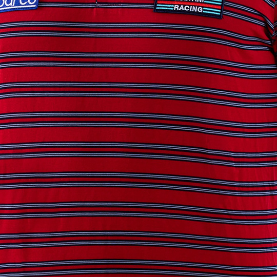 Koszulka polo Sportline Martini Sparco czerwona