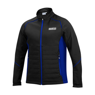 Kurtka męska softshell Sparco MY22 czarno-niebieska