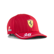 Czapka baseballowa męska czerwona Leclerc Team Ferrari F1 2025