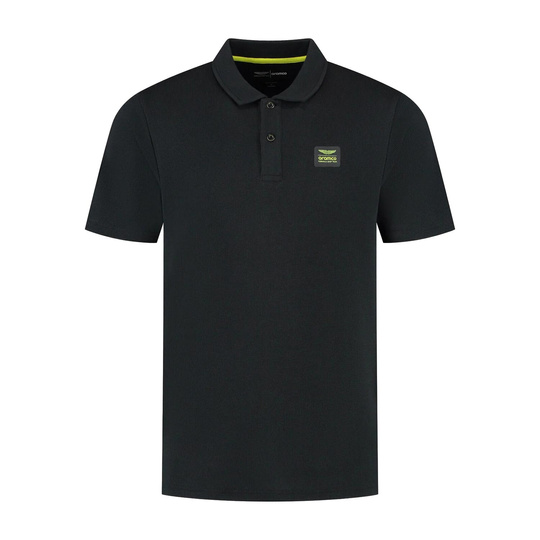 Koszulka polo Tech Waffle Aston Martin F1 czarna