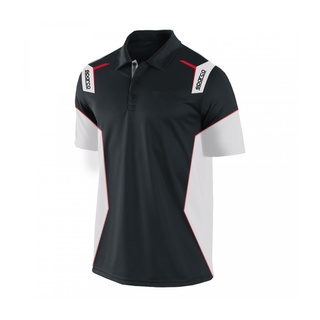 Koszulka polo męska NEW SKID Sparco czarna