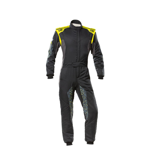 Kombinezon OMP Tecnica Hybrid czarny/żółty (FIA)
