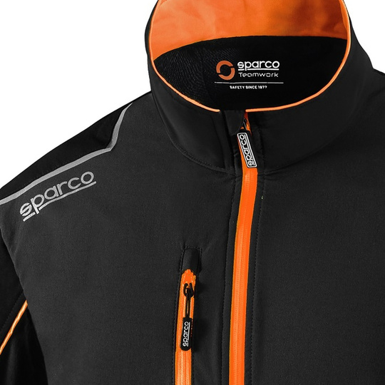 Kurtka dla mechaników Tech Sparco czarna/pomarańczowa