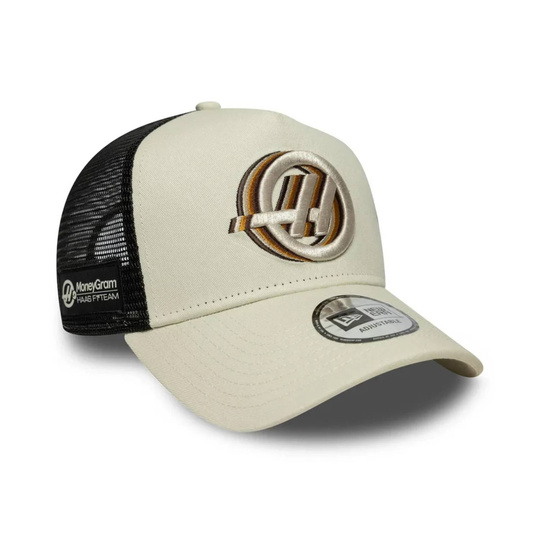 Czapka z daszkiem Seasonal Trucker Haas F1 2026 kremowa
