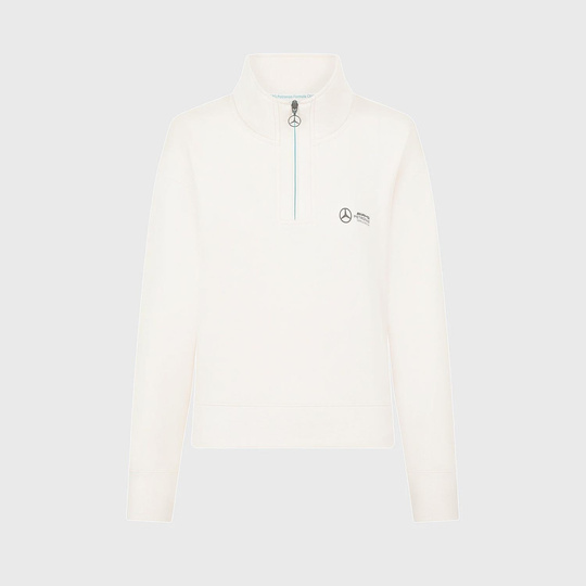 Bluza damska 1/4 Zip Relaxed Fit Off-White Mercedes AMG F1 2024