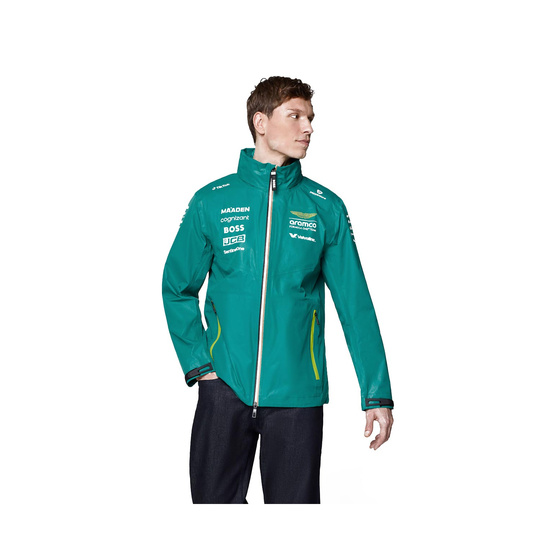 Kurtka męska przeciwdeszczowa Rain Team Aston Martin F1 2025