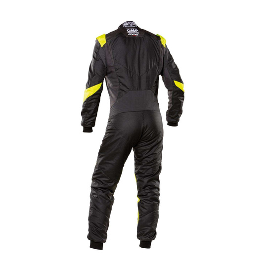 Kombinezon OMP ONE EVO X czarny/żółty (FIA)