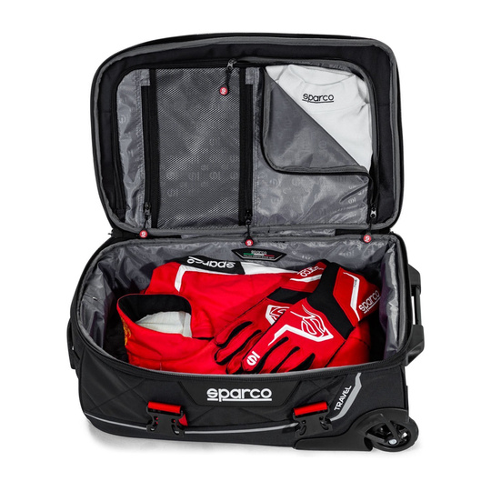 Torba podróżna na kółkach TRAVEL Sparco czarna