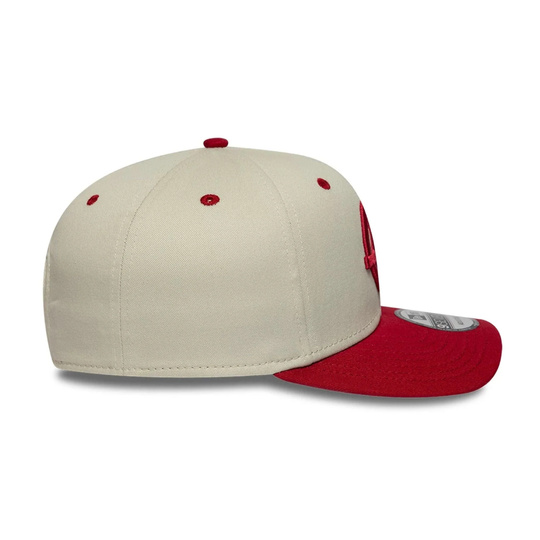 Czapka baseballowa męska Wordmark kremowa Haas F1 2026