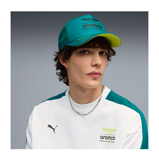 Czapka baseballowa męska zielona Logo Aston Martin F1 2026