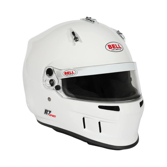 Kask Bell R7 Sport Hans biały (FIA)