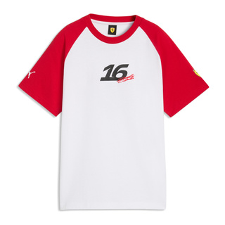 Koszulka t-shirt Charles Leclerc Graphic Scuderia Ferrari F1 2026 biała