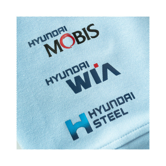 Koszulka polo męska Team niebieska Hyundai Motorsport 2025