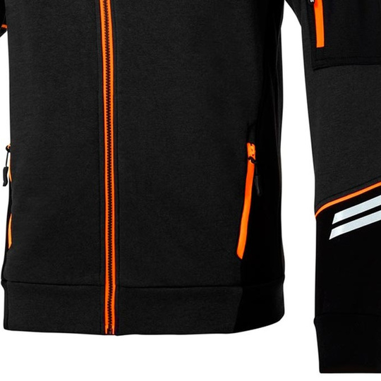 Bluza rozpinana Tech Sparco czarna/pomarańczowa