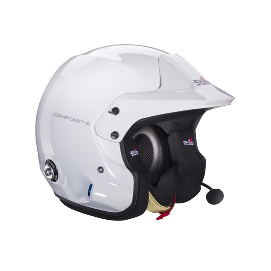 Kask otwarty z interkomem Stilo Venti TROPHY Plus biały (FIA-SNELL)