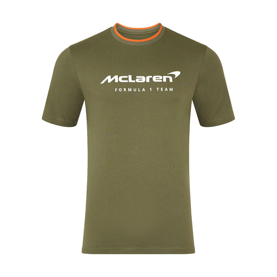 Koszulka t-shirt męska Essentials zielona McLaren F1 2025