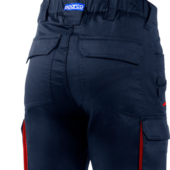 Spodnie Vermont Sparco granatowe/czerwone