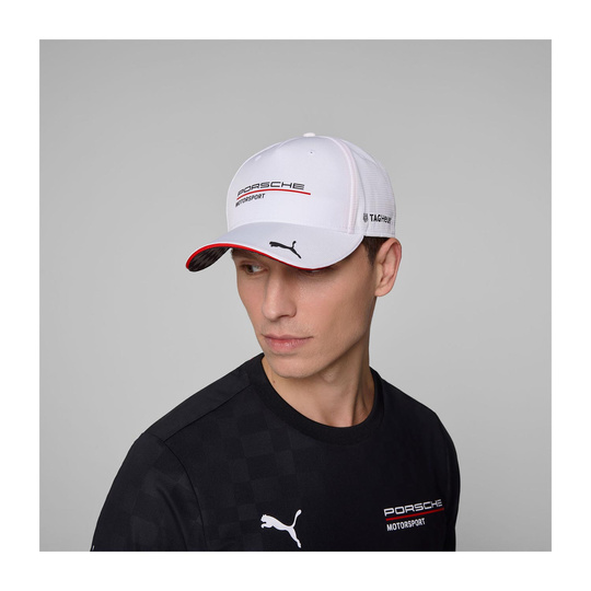 Czapka baseballowa męska Team biała Porsche Motorsport 2025