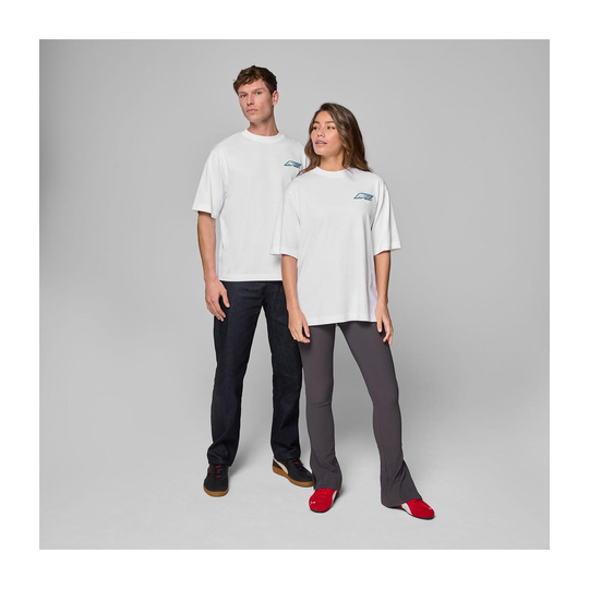 Koszulka T-shirt męska Legacy Graphic biała Formula 1 2025