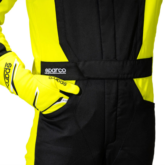 Kombinezon wyścigowy Sparco SPRINT Advanced czarno-żółty (FIA)