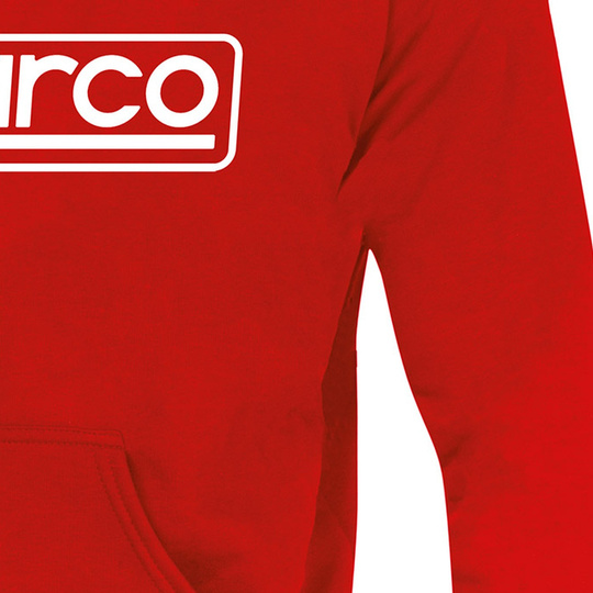 Bluza z kapturem Frame Sparco czerwona