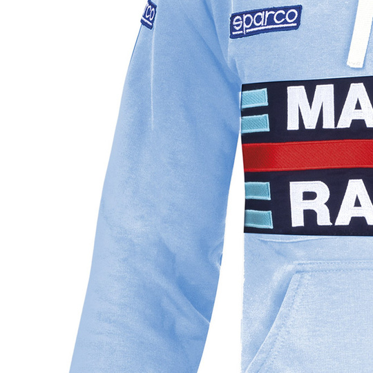 Bluza z kapturem Martini Racing Sparco błękitna