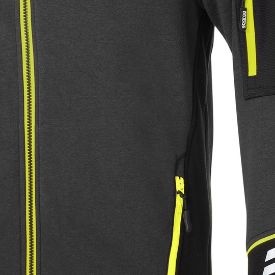 Bluza rozpinana Tech Sparco szara/żółta