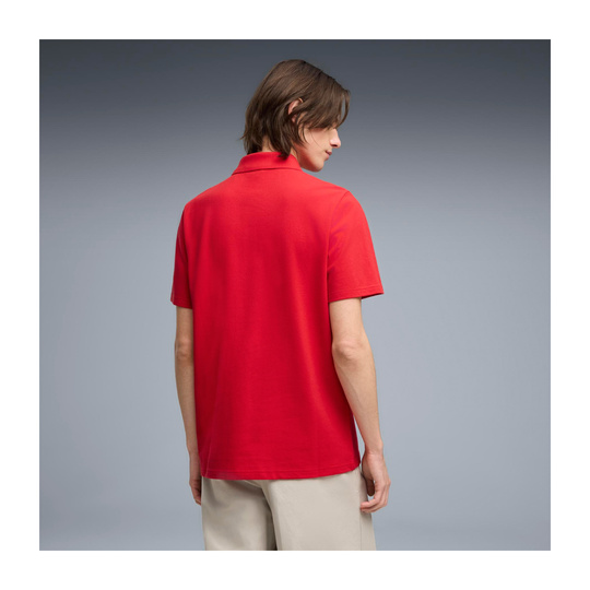 Koszulka polo męska Logo czerwona Ferrari F1 2026