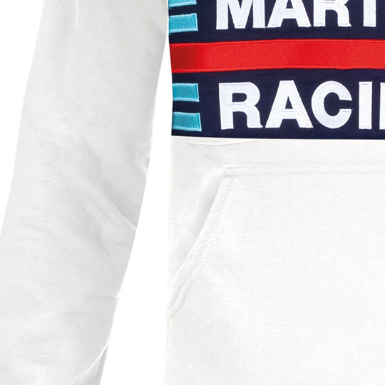 Bluza z kapturem Martini Racing Sparco biała