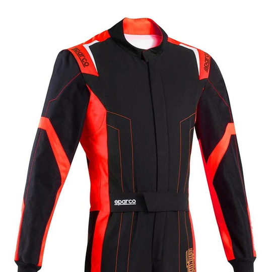 Kombinezon Sparco Thunder czarny/czerwony (FIA)