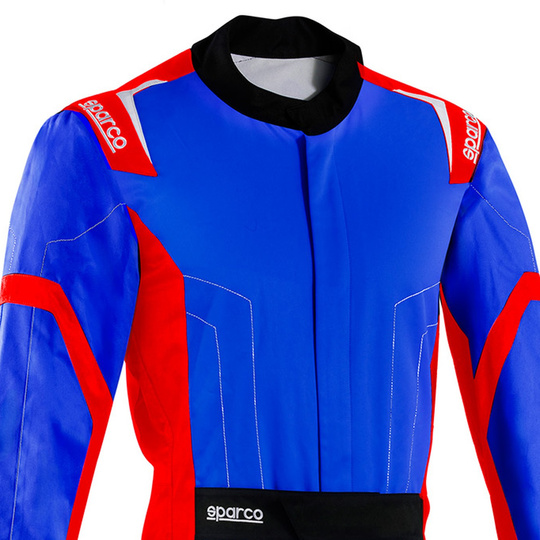 Kombinezon Sparco Thunder niebieski/czerwony (FIA)