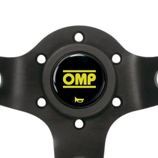 Kierownica OMP Corsica czarna/żółta skóra