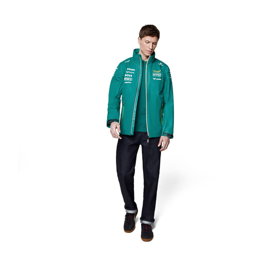 Kurtka męska przeciwdeszczowa Rain Team Aston Martin F1 2025