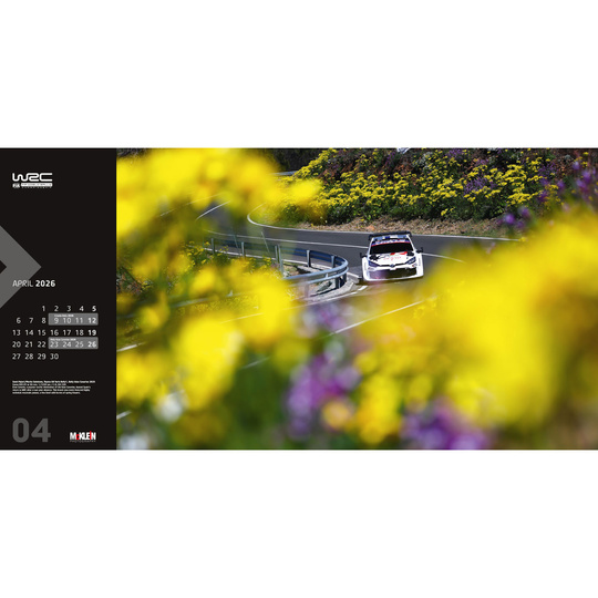 Kalendarz ścienny McKlein Rally 2026 - The Wider View