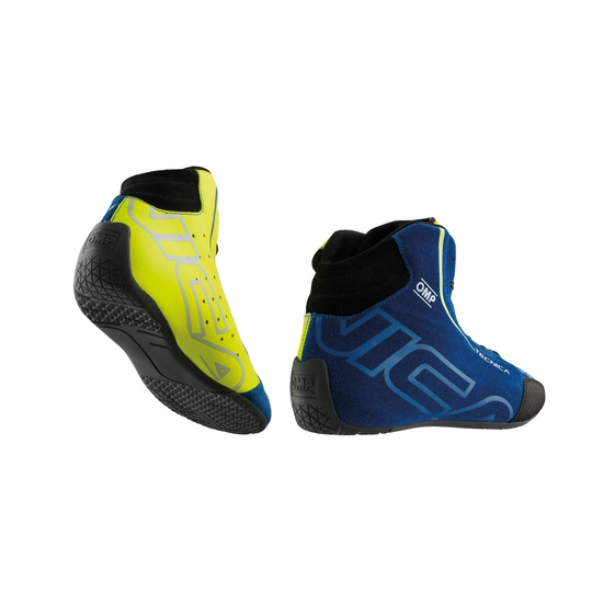 Buty OMP Tecnica MY25 granatowe/żółte (FIA)