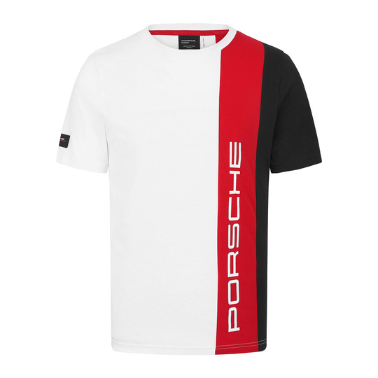 Koszulka T-shirt męska Stripe White Porsche Motorsport 2026